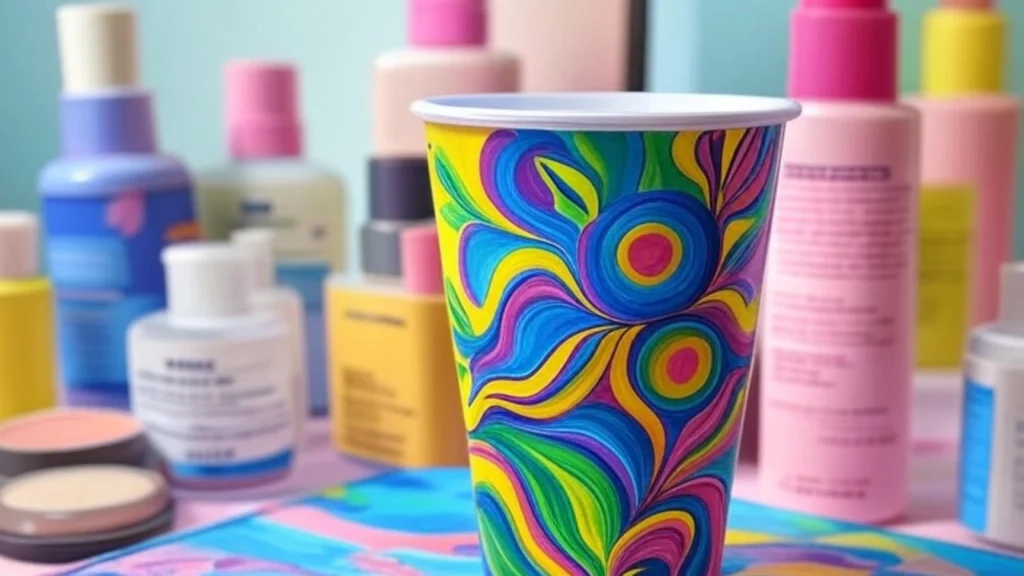 Membuat Tempat Skincare dari Gelas Plastik Bekas