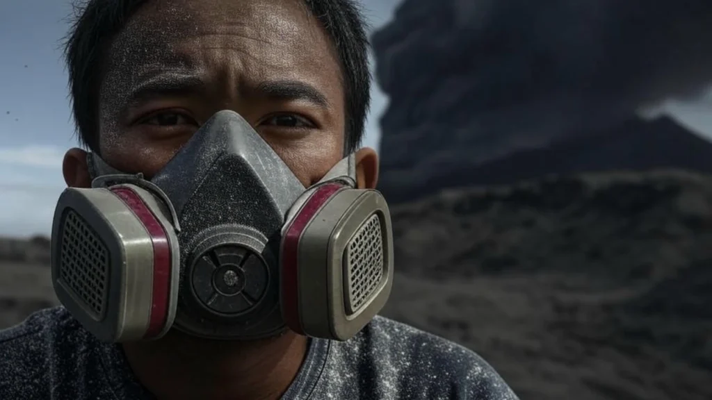 Pentingnya Memilih Masker yang Tepat Saat Gunung Berapi Meletus