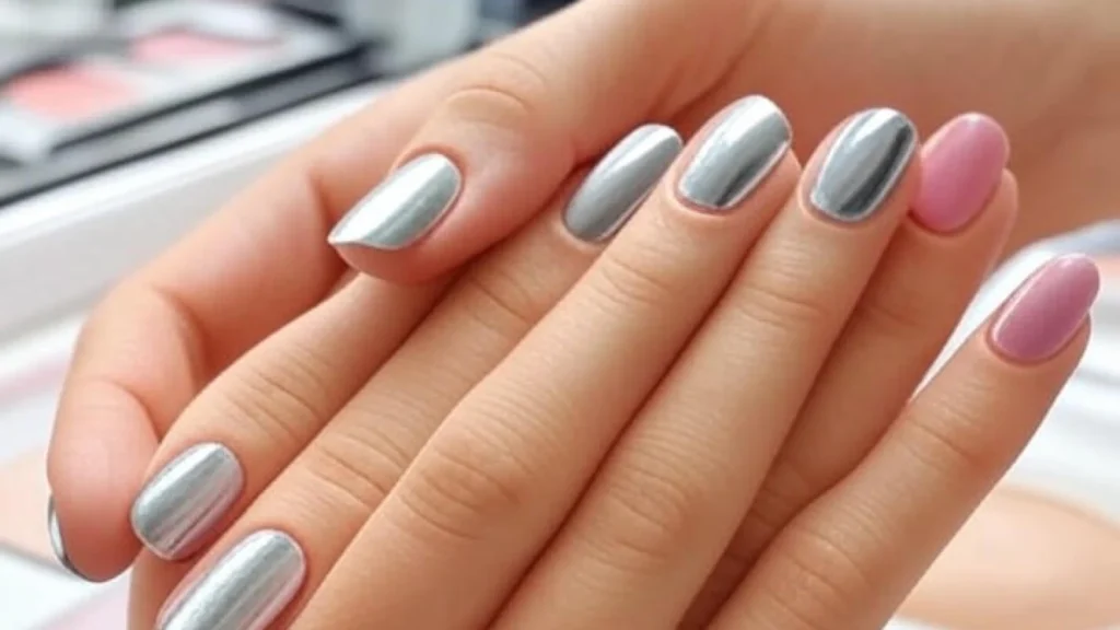 Tren Nail Art 2025: Chrome Nails dan Soft Blush Nails Mencuri Perhatian